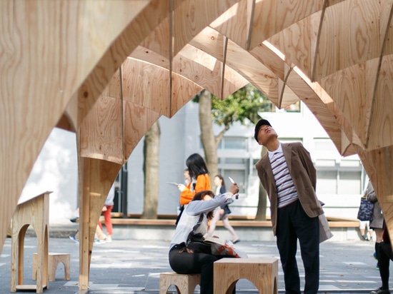 la structure a été montrée dans le campus ? cour centrale