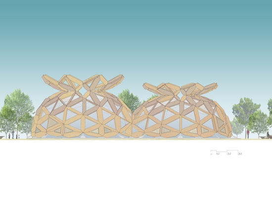 Miralles Tagliabue EMBT, pavillon de Copagri, expo Milan 2015. Courtoisie d'images de ©EMBT