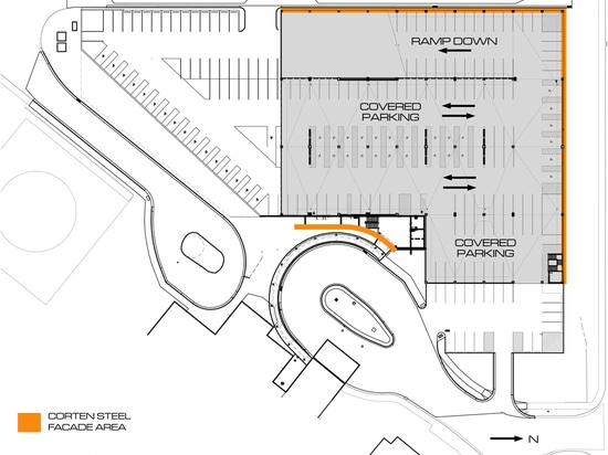 Plan d'étage (© de schéma : Architectes d'axe)