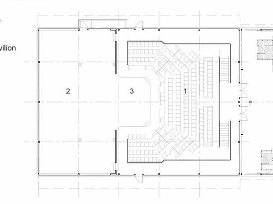 Plan d'étage (© de schéma : Architectes de Charles Cunniffe)