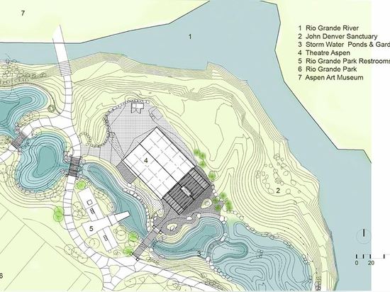 Plan d'emplacement (© de schéma : Architectes de Charles Cunniffe)