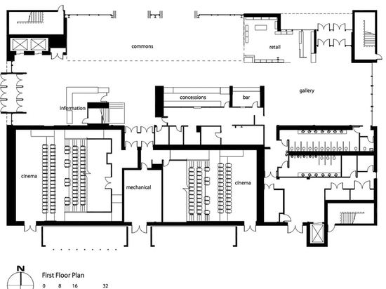 Plan de premier étage (© de schéma : Architectes de fermier de Spillman)