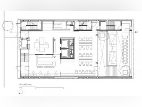 Plan de rez-de-chaussée (© de schéma : DIX Arquitectos)