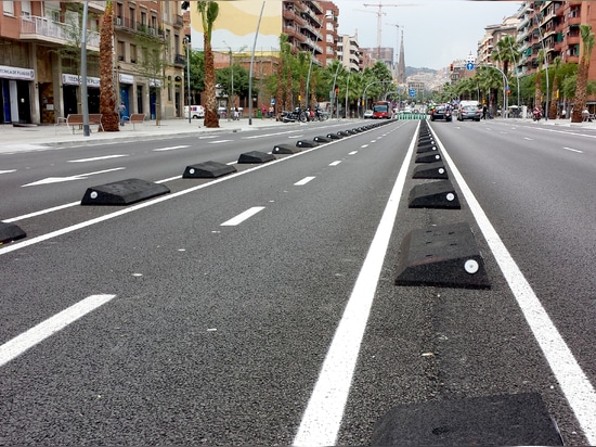 Défenseurs en caoutchouc Barcelone de ruelle de cycle