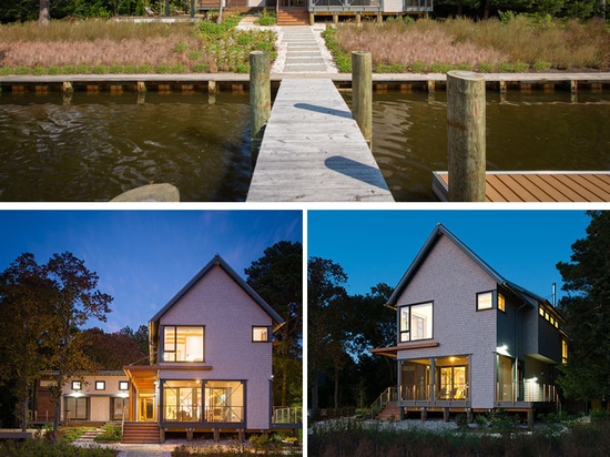 Une nouvelle maison sur la voie d'eau Intracoastal par Gardner Architects