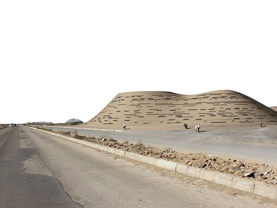 complexe de hajizadeh et d'associés dans des fusions de l'Iran avec l'environnement ressemblant à des dunes de sable