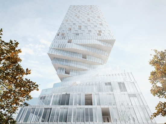 MVRDV choisi pour accomplir tordre la tour de hochhaus à Vienne