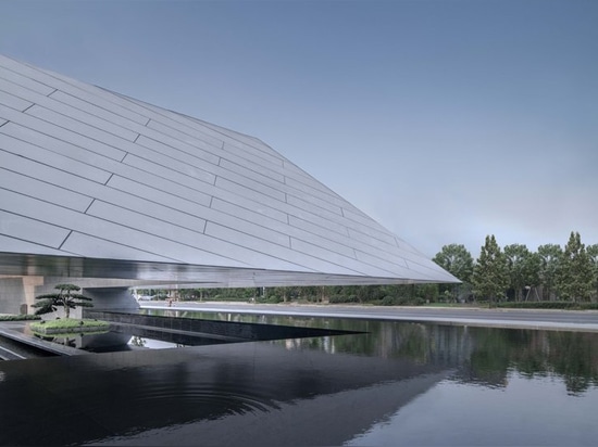 le club de culture de Wenzhou par des architectes de lacime accentue la dynamique linéaire du parc voisin