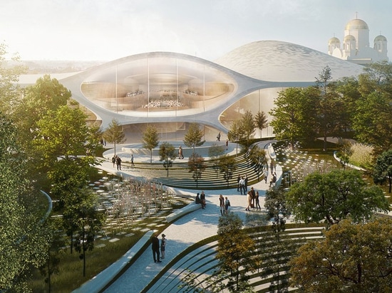 architectes de hadid de zaha pour construire la salle de concert philharmonique inspirée par soundwave en Russie