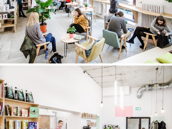 Ce café en Pologne est également une librairie