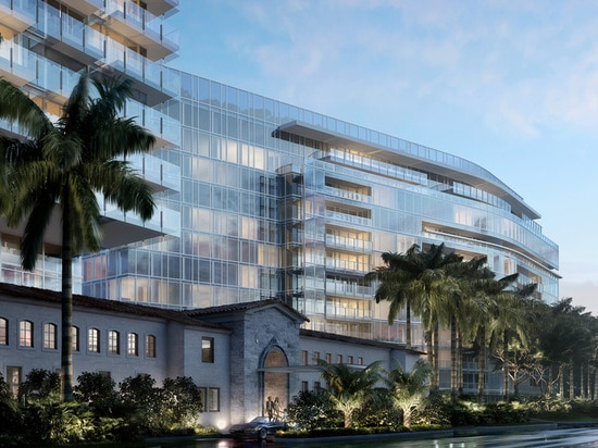 le club de vague déferlante est le premier projet dans la région de Miami pour Richard meier et partners