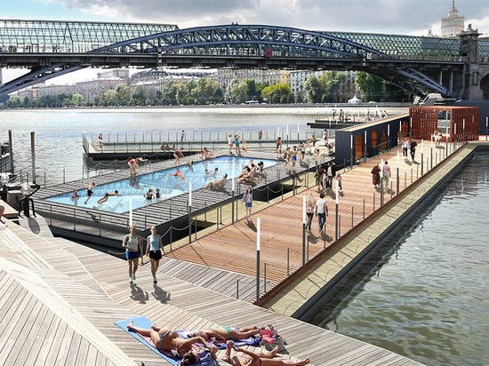 le pavillon de flottement peut être démonté pendant les mois d'hiver