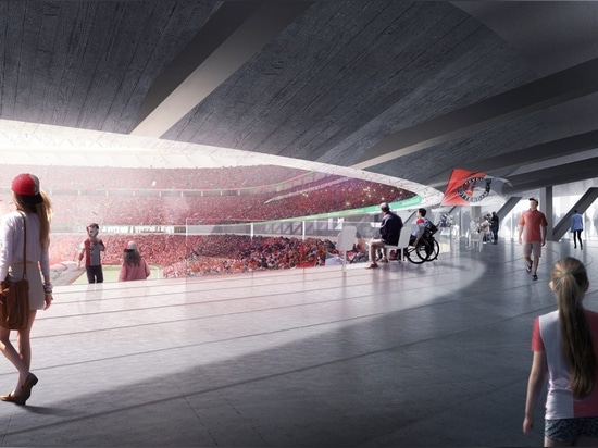 OMA dévoile des plans pour le plus grand stade de football aux Pays-Bas