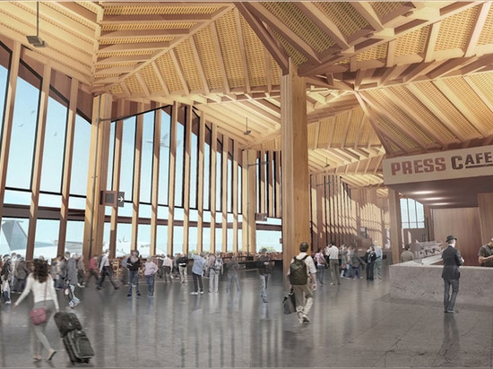 La nouvelle aérogare futuriste de l'aéroport de Nelson utilisera des matériaux et des technologies locales en bois.