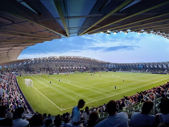 Le stade de football tout-temps de Zaha Hadid Architects à Stroud obtient l'approbation du conseil municipal