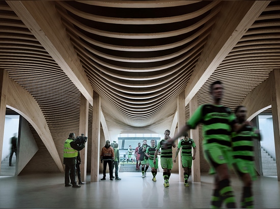 Le stade de football tout-temps de Zaha Hadid Architects à Stroud obtient l'approbation du conseil municipal