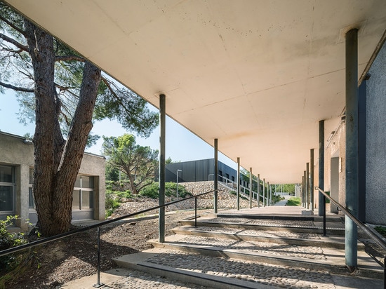 Architectes plaqués de CASSEROLE de panneaux "sandwich" en bois et en métal ? prolongation frappante d'école d'architecture de Marseille