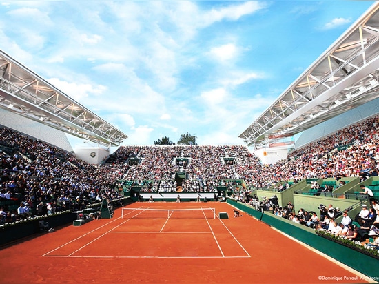 Dominique Perrault conçoit un toit rétractable sur le court de tennis Suzanne Lenglen à Paris