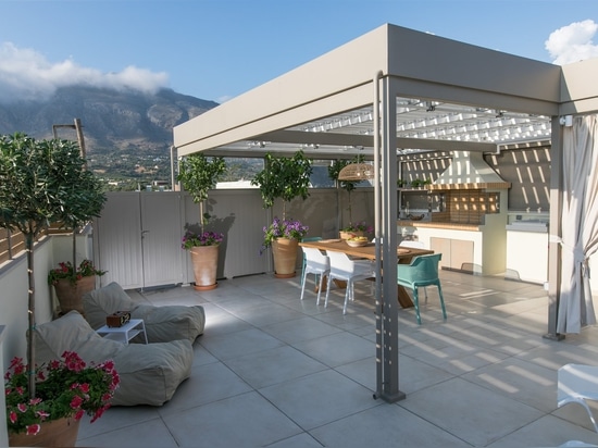 Terrasse de rêve sur le toit avec pergola bioclimatique Cospilouvre