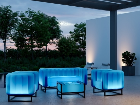 Salon de jardin design Mojow lumineux