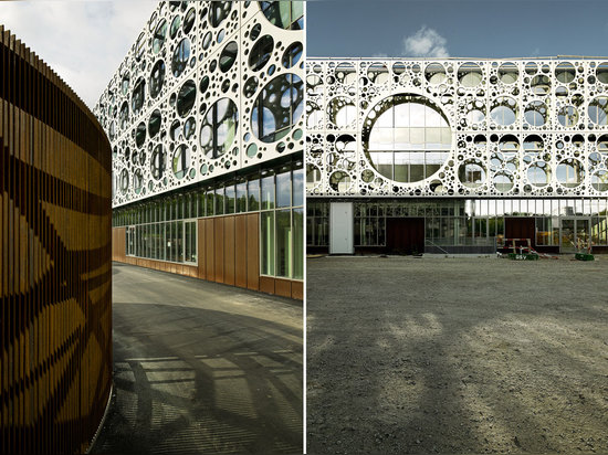 Architectes de C.F. Møller, corps enseignant technique, université du Danemark méridional, Odense, Danemark