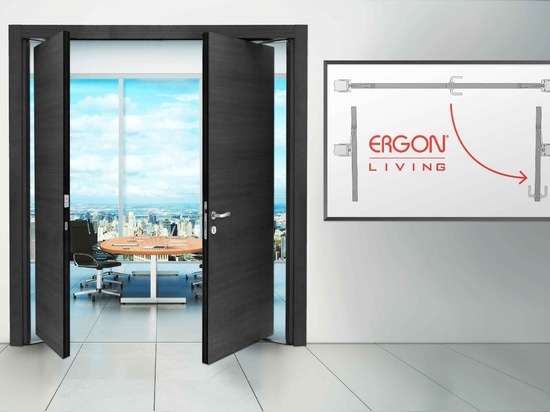 Ergon Living sur porte à double battant rototranslatante opposée