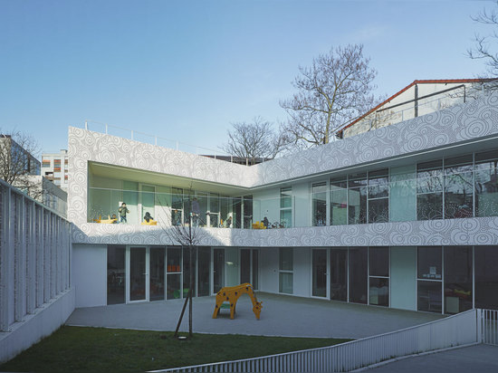 Avenier Cornejo Architectes, DES Orteaux, zone de Fréquel Fontarabie, Paris de Crèche. © Julien Lanoo de photo