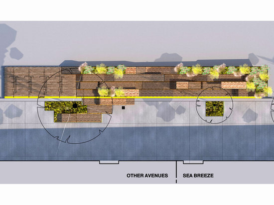 Architectes d'interstice, coucher du soleil Parklet, San Francisco