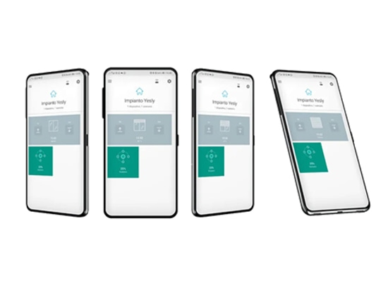 Finder YESLY app, la commande en pourcentage des stores et volets électriques
