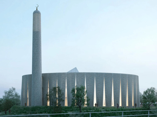 Luca Poian Forms conçoit une mosquée en briques décoratives pour Preston