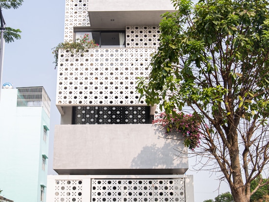 Blocs de béton de la façade