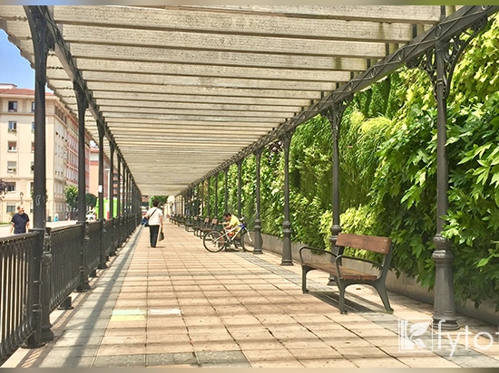 Jardin vertical extérieur à Bilbao