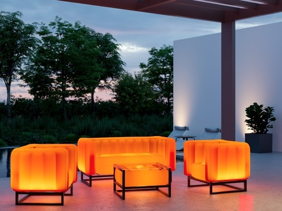 Salon lumineux orange