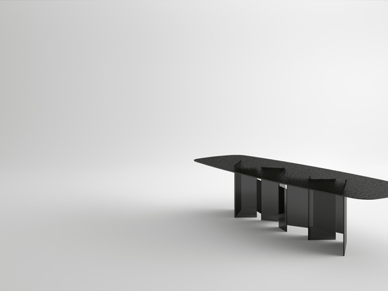 Plateau de table en verre fusionné - design Tonelli