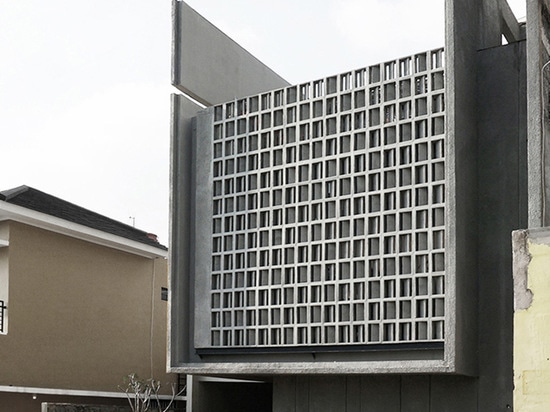 façade de bâtiment en béton