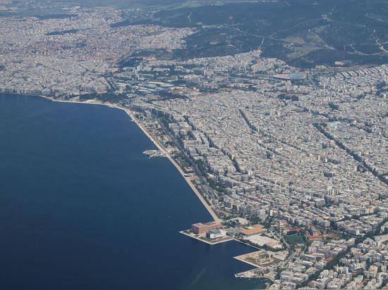 Reconstruction de nouveau bord de mer de Salonique