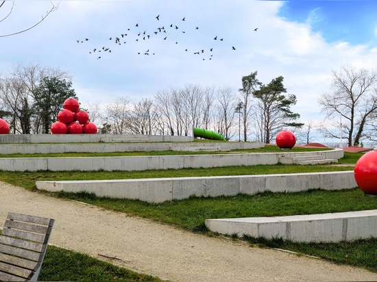 Boules de Noël en fibre de verre XXL - Une touche festive pour les espaces publics