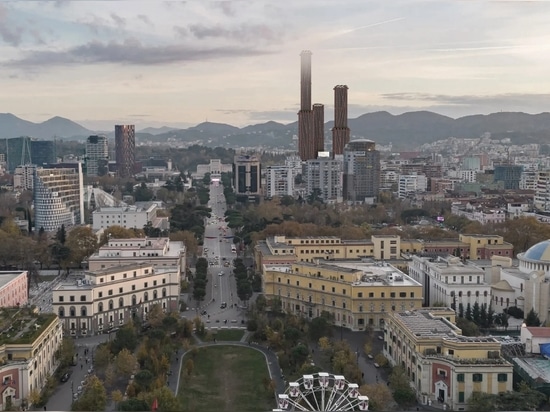 Valerio Olgiati dévoile les plans d'un trio de gratte-ciel en béton à Tirana