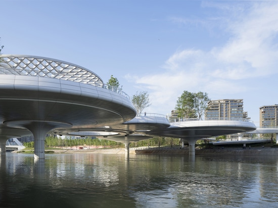 Pont piétonnier Jiaozi de Chengdu / Institut de recherche et de conception architecturale du sud-ouest de la Chine