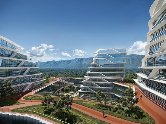 Le jardin urbain vertical de la CAA, "North-Yard", qui incarne l'essence du futurisme oriental, est presque achevé au pied de la Montagne de l'Ouest de Pékin