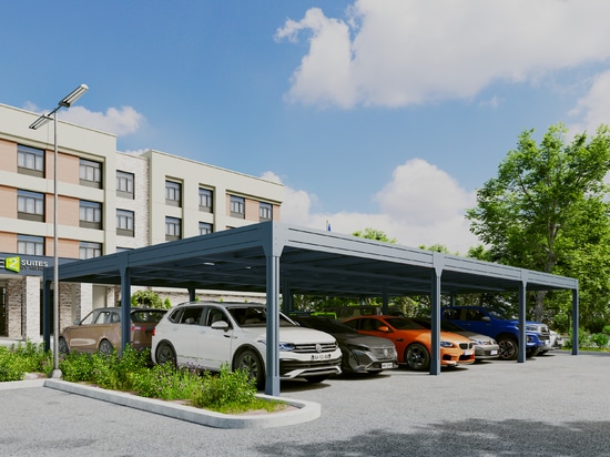 Le carport solaire tertiaire