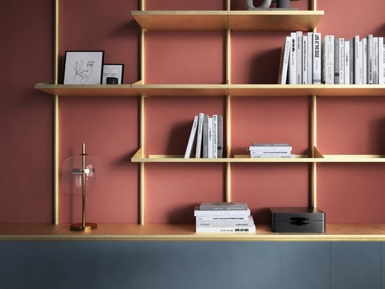 La force expressive de la couleur rouge des dalles céramiques de Casalgrande Padana