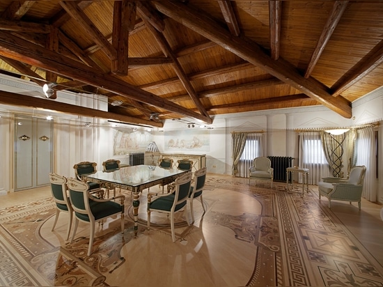 Berti Guest House : parquet marqueté sur mesure et savoir-faire italien