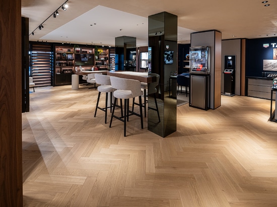 Dennebos Flooring sol à chevrons de première qualité en couleur M.716