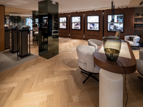 Dennebos Flooring sol à chevrons de première qualité en couleur M.716