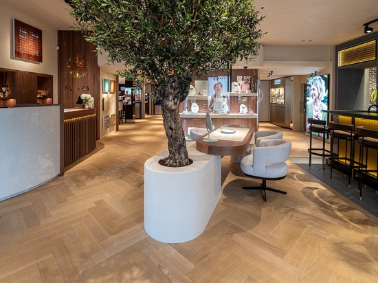Dennebos Flooring sol à chevrons de première qualité en couleur M.716