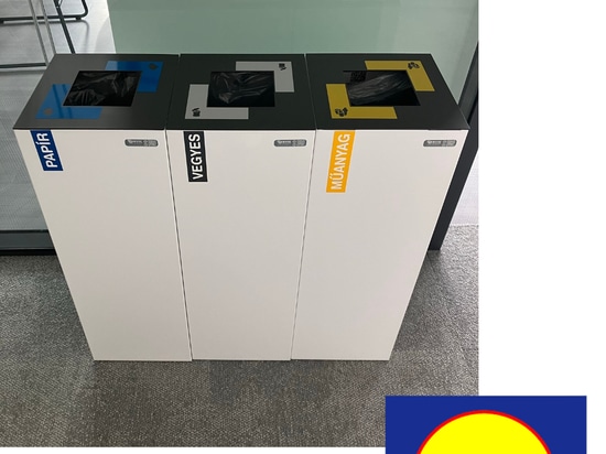 Lidl Hongrie recycle avec la poubelle Alicante