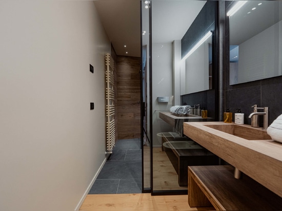 Photo de la salle de bain copyright Mostesi Dolomites Spa Hotel