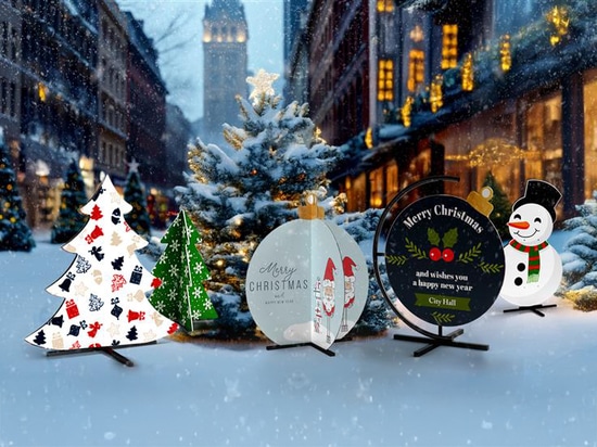 Boule à neige et décorations en Dibond : décorations de Noël belles et modernes pour l'intérieur