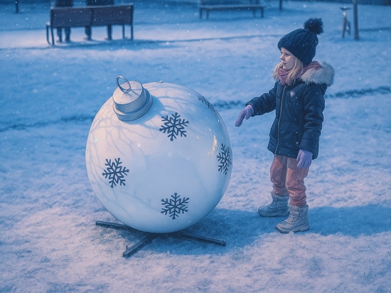 Les boules XXL dans l'espace urbain : une décoration originale qui ravit